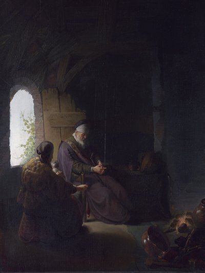 Anna und der blinde Tobit von Rembrandt van Rijn