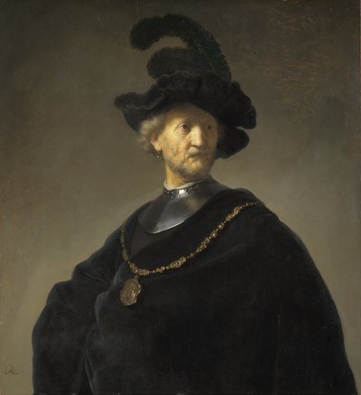 Alter Mann mit einer Goldkette von Rembrandt van Rijn