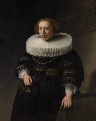Porträt einer Frau, wahrscheinlich ein Mitglied der Familie Van Beresteyn von Rembrandt van Rijn