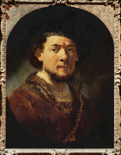 Selbstporträt mit Bart von Rembrandt Harmensz. van Rijn