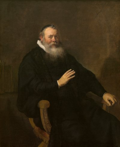 Der Prediger Eleazar Swalmius von Rembrandt Harmensz. van Rijn