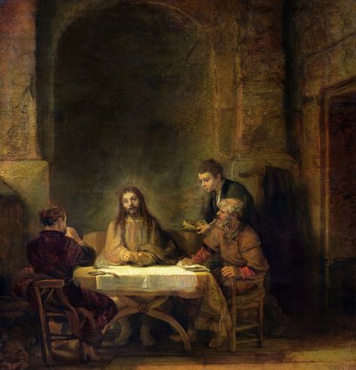 Das Abendmahl in Emmaus von Rembrandt van Rijn