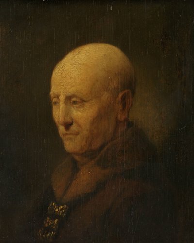 Porträt eines Mannes, vielleicht Rembrandts Vater, Harmen Gerritsz van Rijn von Rembrandt van Rijn (copy after)