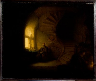 Ein Philosoph in Meditation von Rembrandt van Rijn