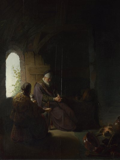 Anna und der blinde Tobit, um 1630 von Rembrandt van Rijn