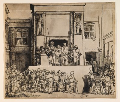 Christus dem Volk präsentiert (Ecce Homo) von Rembrandt van Rijn