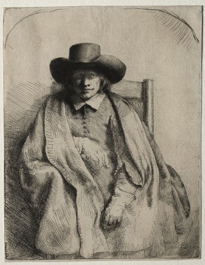 Clement de Jonghe, Druckhändler, 1651 von Rembrandt van Rijn