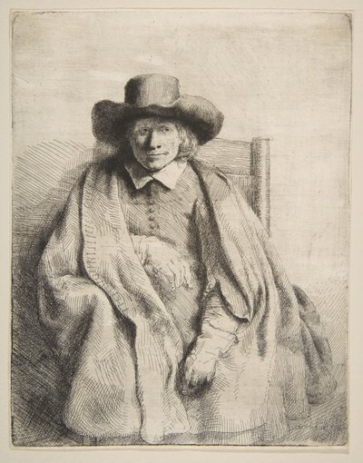 Clement de Jonghe, Druckverkäufer, 1651 von Rembrandt van Rijn