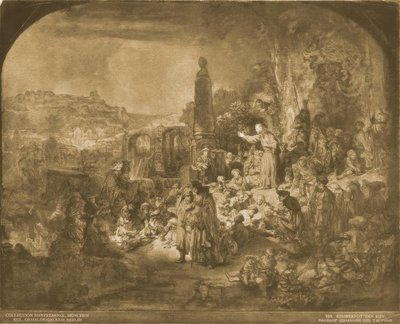 Die Predigt Johannes des Täufers von Rembrandt van Rijn