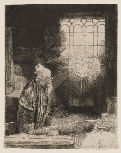 Faust (Der Gelehrte in seinem Studierzimmer) von Rembrandt van Rijn