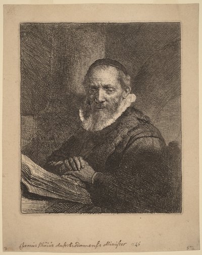 Jan Cornelisz. Sylvius von Rembrandt van Rijn