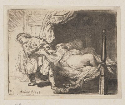 Josef und die Frau des Potifar von Rembrandt van Rijn