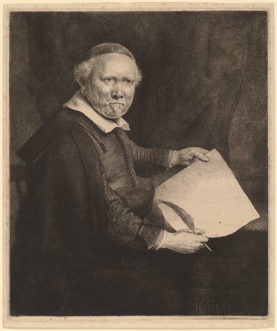 Lieven Willemsz van Coppenol: die größere Platte von Rembrandt van Rijn