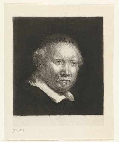 Lieven Willemsz. van Coppenol, Schreibmeister: die größere Platte von Rembrandt van Rijn