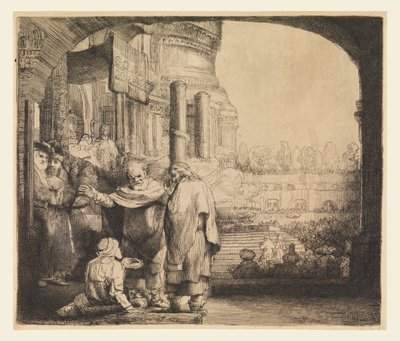 Petrus und Johannes am Tempeltor von Rembrandt van Rijn