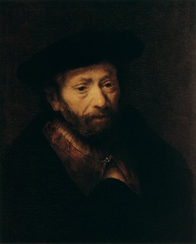 Porträt eines alten Mannes, 17. Jahrhundert von Rembrandt van Rijn