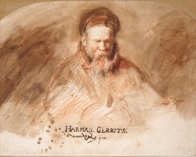 Porträt eines alten Mannes, Rembrandts Vater, 1625-1630 von Rembrandt van Rijn