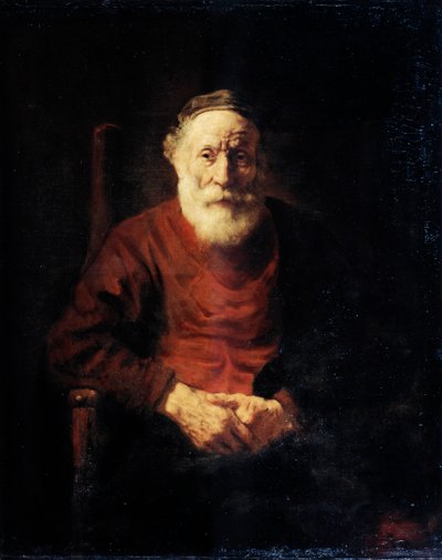 Porträt eines alten Mannes in Rot, 1652-1654 von Rembrandt van Rijn