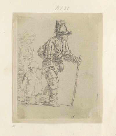 Wandernde Bauernfamilie von Rembrandt van Rijn