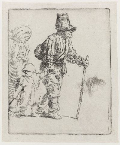 Wandernde Bauernfamilie von Rembrandt van Rijn