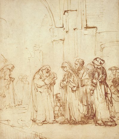 Simeon und Jesus im Tempel von Rembrandt van Rijn