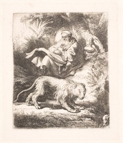 Der heilige Hieronymus beim Lesen von Rembrandt van Rijn