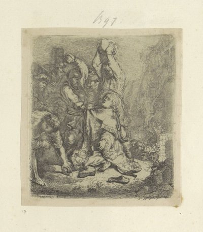 Steinigung des Stephanus (Serie) von Rembrandt van Rijn
