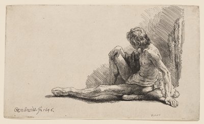 Studie vom Akt von Rembrandt van Rijn