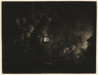 Die Anbetung der Hirten: Ein Nachtstück von Rembrandt van Rijn
