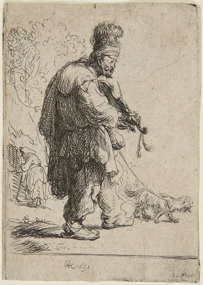 Der blinde Geiger von Rembrandt van Rijn
