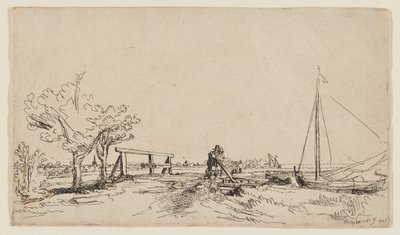 Die Brücke bei Klein Kostverloren an der Amstel von Rembrandt van Rijn