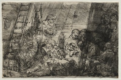 Die Beschneidung im Stall, 1654 von Rembrandt van Rijn