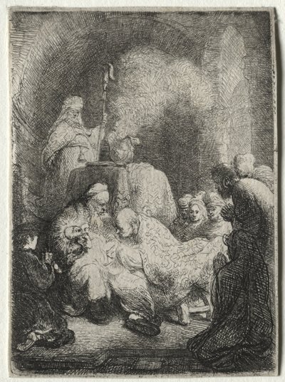 Die Beschneidung: Kleine Platte von Rembrandt van Rijn