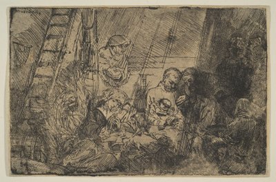 Die Beschneidung im Stall, 1654 von Rembrandt van Rijn