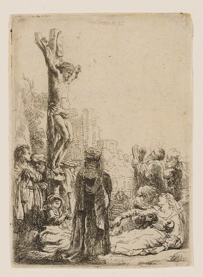 Die Kreuzigung: Kleine Platte von Rembrandt van Rijn
