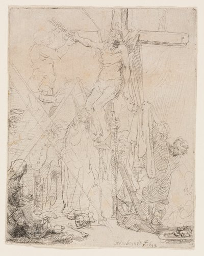 Die Kreuzabnahme: Eine Skizze von Rembrandt van Rijn