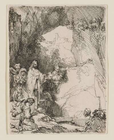 Die Auferweckung des Lazarus: Die kleinere Platte von Rembrandt van Rijn