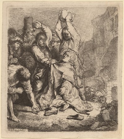 Die Steinigung des Heiligen Stephanus von Rembrandt van Rijn