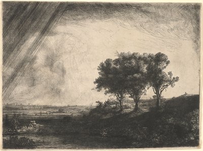 Die drei Bäume von Rembrandt van Rijn