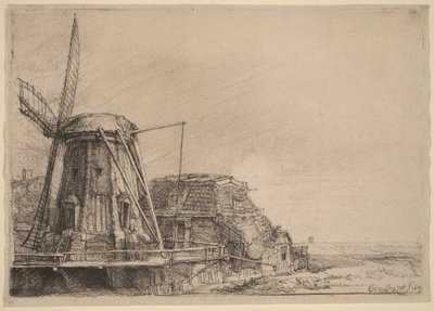 Die Windmühle von Rembrandt van Rijn