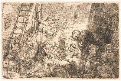 Die Beschneidung (im Stall) von Rembrandt van Rijn