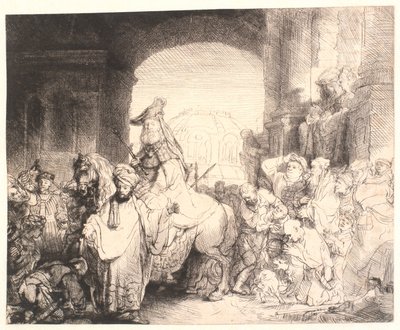 Der Triumph des Mordechai von Rembrandt van Rijn