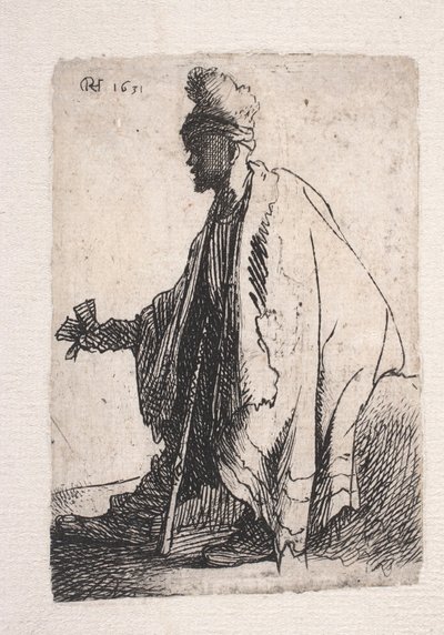 Aussätziger Bettler von Rembrandt van Rijn
