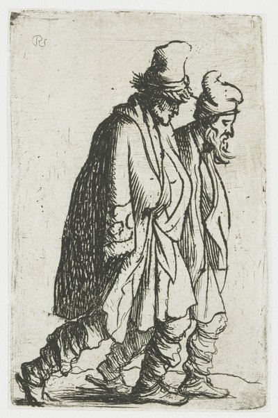 Zwei Bettler von Rembrandt van Rijn