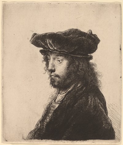 Der vierte orientalische Kopf von Rembrandt van Rijn and Studio of Rembrandt