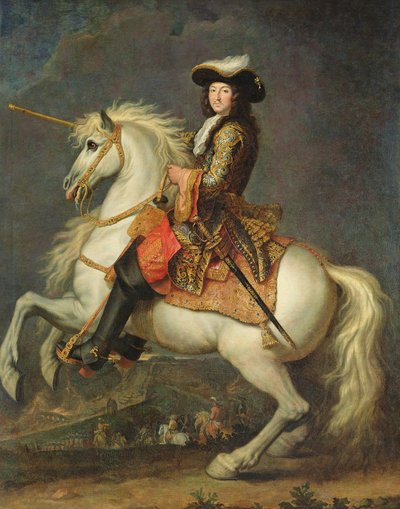 Reiterporträt von Ludwig XIV. (1638-1715) von René Antoine Houasse
