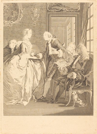Die Ehevereinbarung von René Gaillard after Charles Eisen