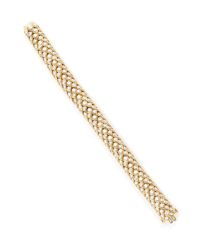 Einer von drei "Waben"-Armbändern, 1950er Jahre von Rene Boivin