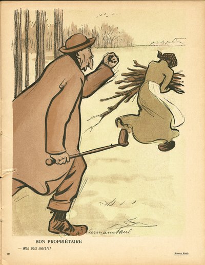 Der Butterteller, Nummer 236, Satirisch in Farben von Rene George Hermann Paul