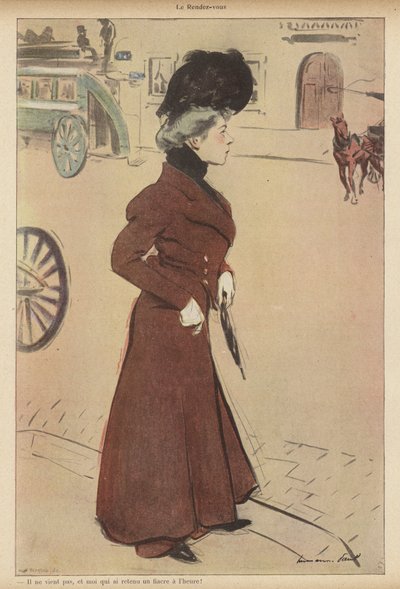 Frau bei einem geplanten Treffen versetzt von Rene George Hermann Paul